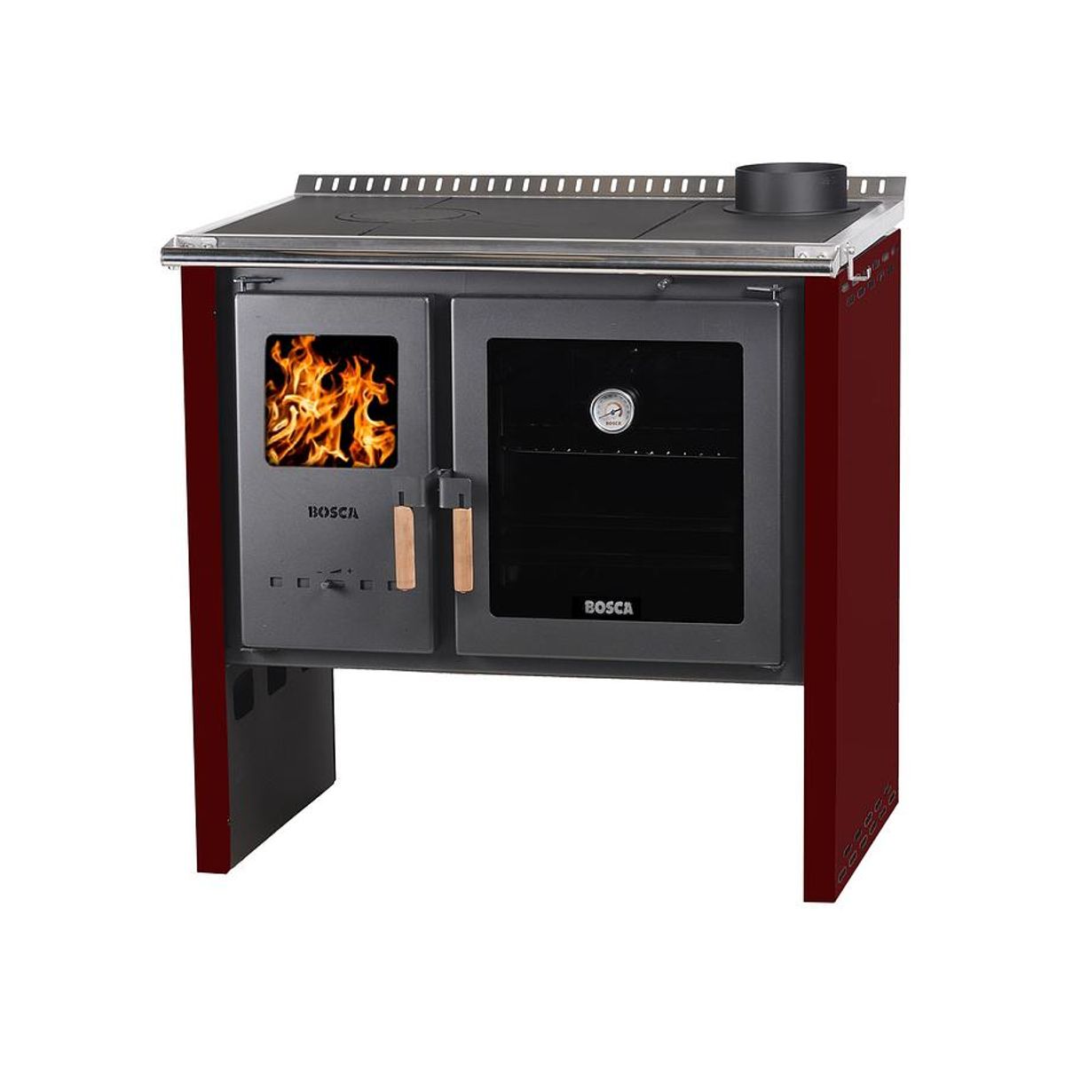 BOSCA - COCINA LEÑA 2P BOSCA HESTIA 90 BURDEO