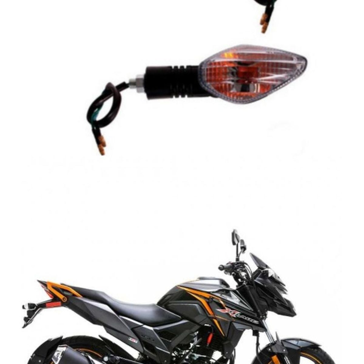 GENERICO - Intermitentes Moto Honda Xblade 160  2 Unidades