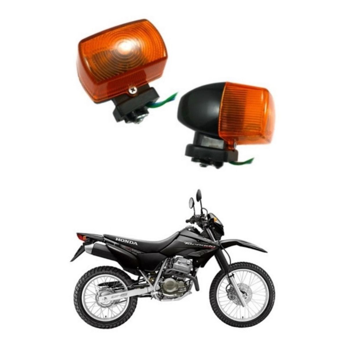 GENERICO - Intermitentes Para Moto Delanteros Honda Tornado 250