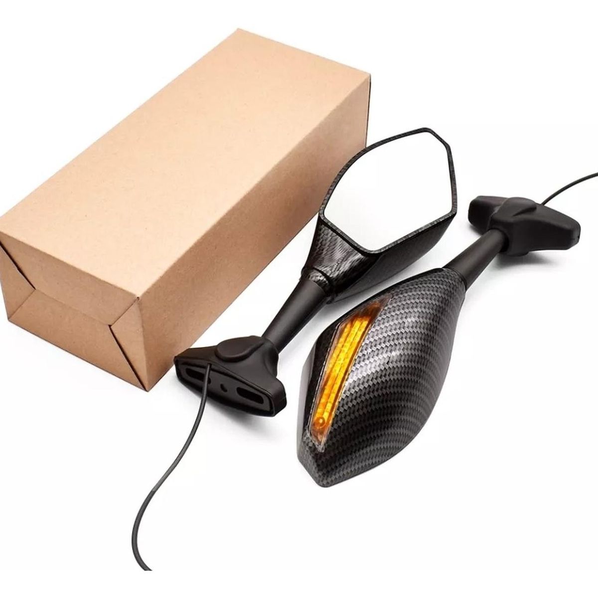 GENERICO - Espejos Para Motos Deportivas C Intermitentes Integrados