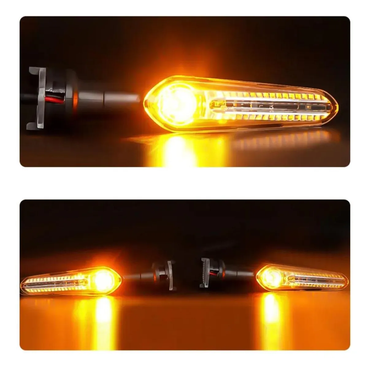 GENERICO - Intermitentes Led Moto Yamaha Fzn 150 - Fz 25 - Mt03 Y Más
