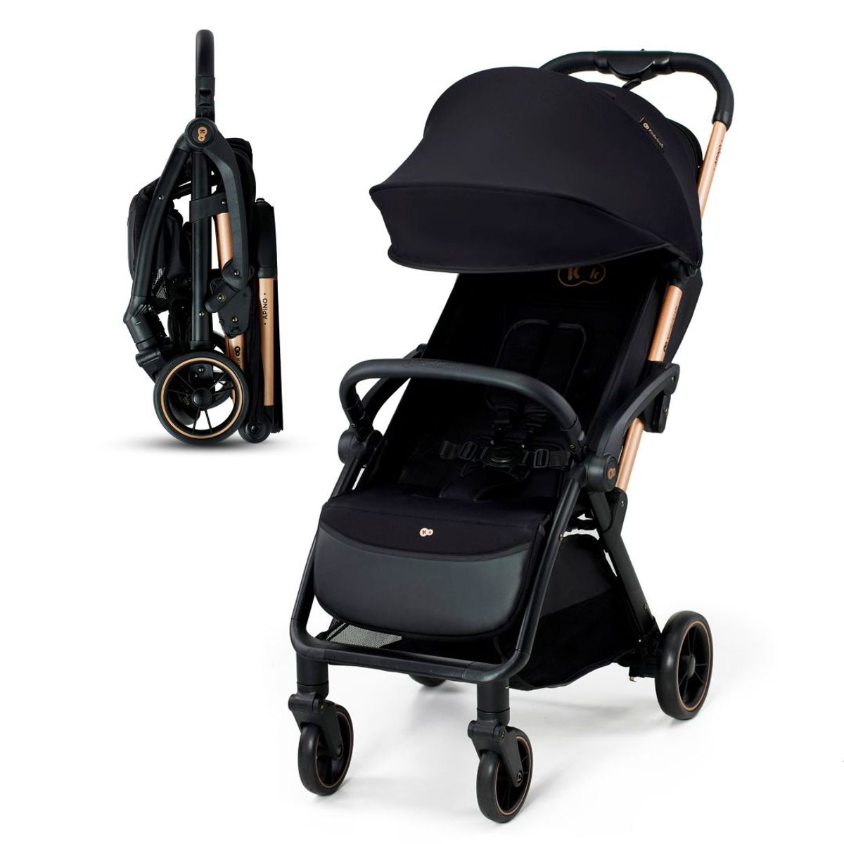 KINDERKRAFT - Coche de paseo Apino Negro