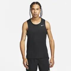 NIKE - Polera Miler Hombre Negro