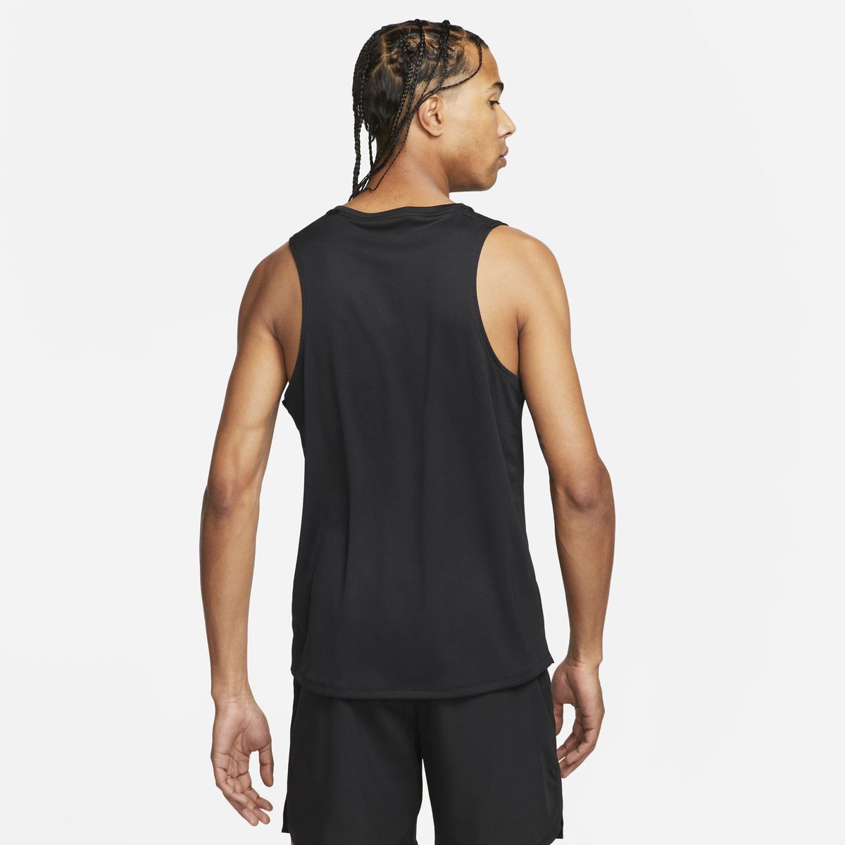 NIKE - Polera Nike Miler Hombre Negro
