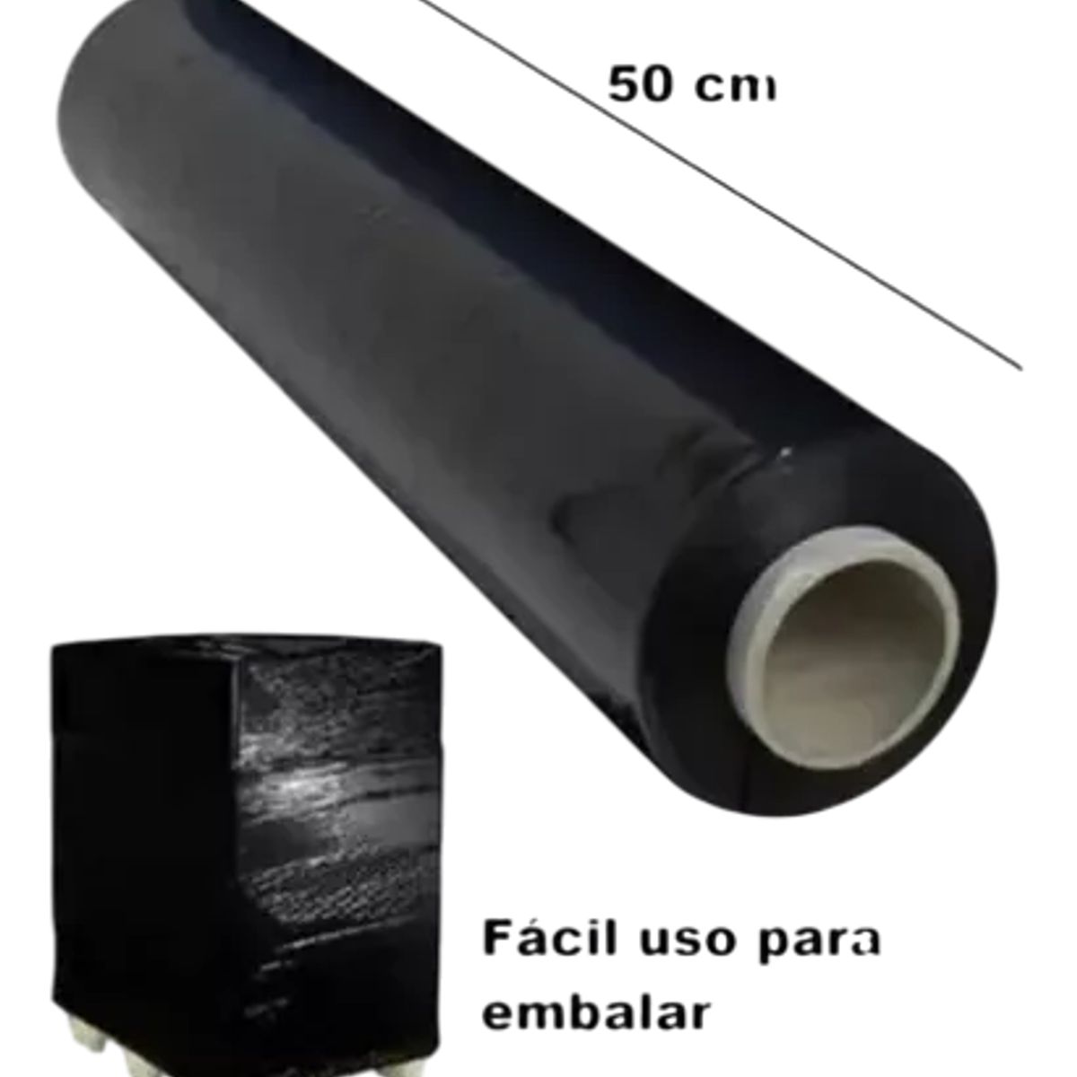 GENERICO - Alusa Film Embalar Negro 250 Metros. 20 Micrones