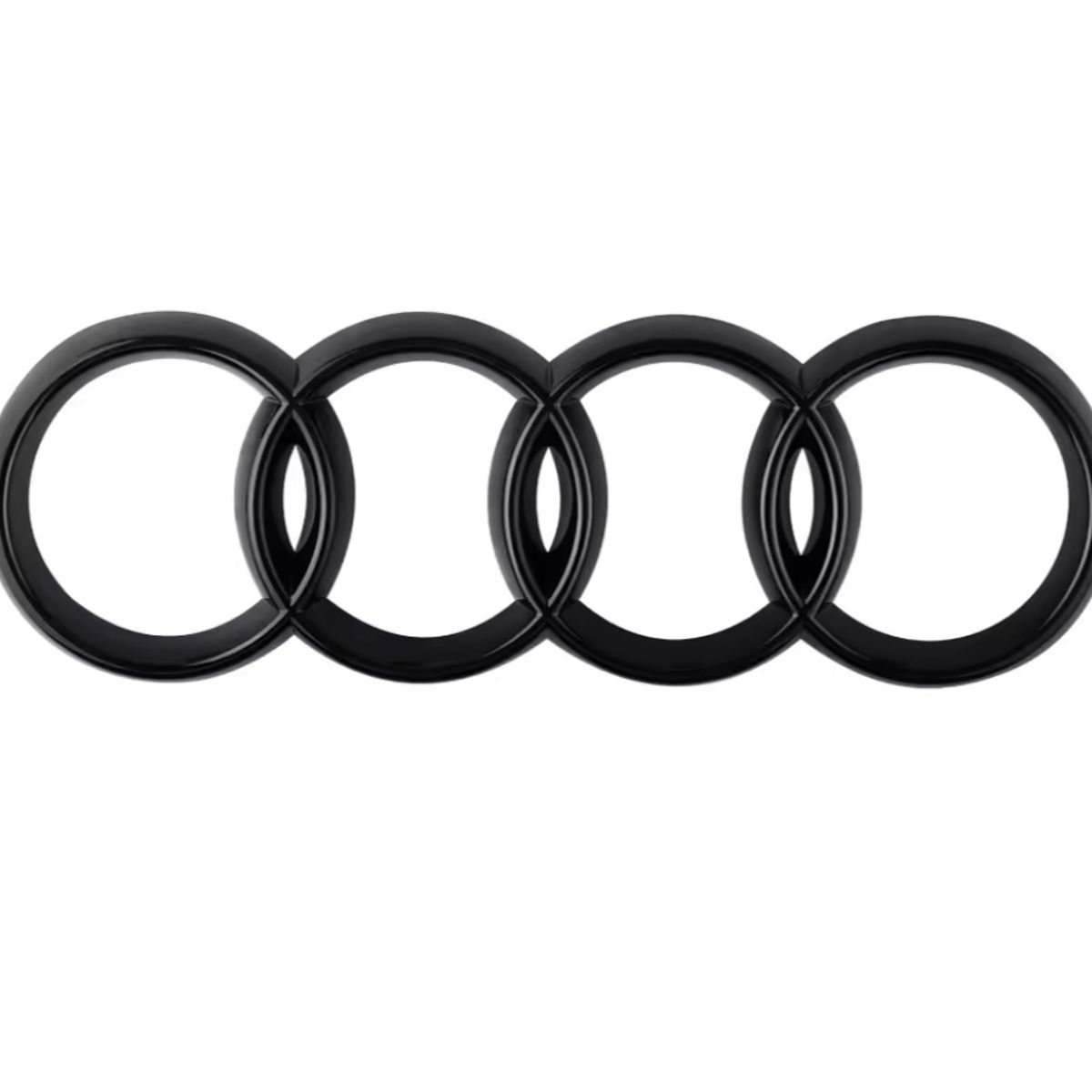 GENERICO - Emblema Insignia Compatible Audi 7 Pulgadas 175mm Negro Matte