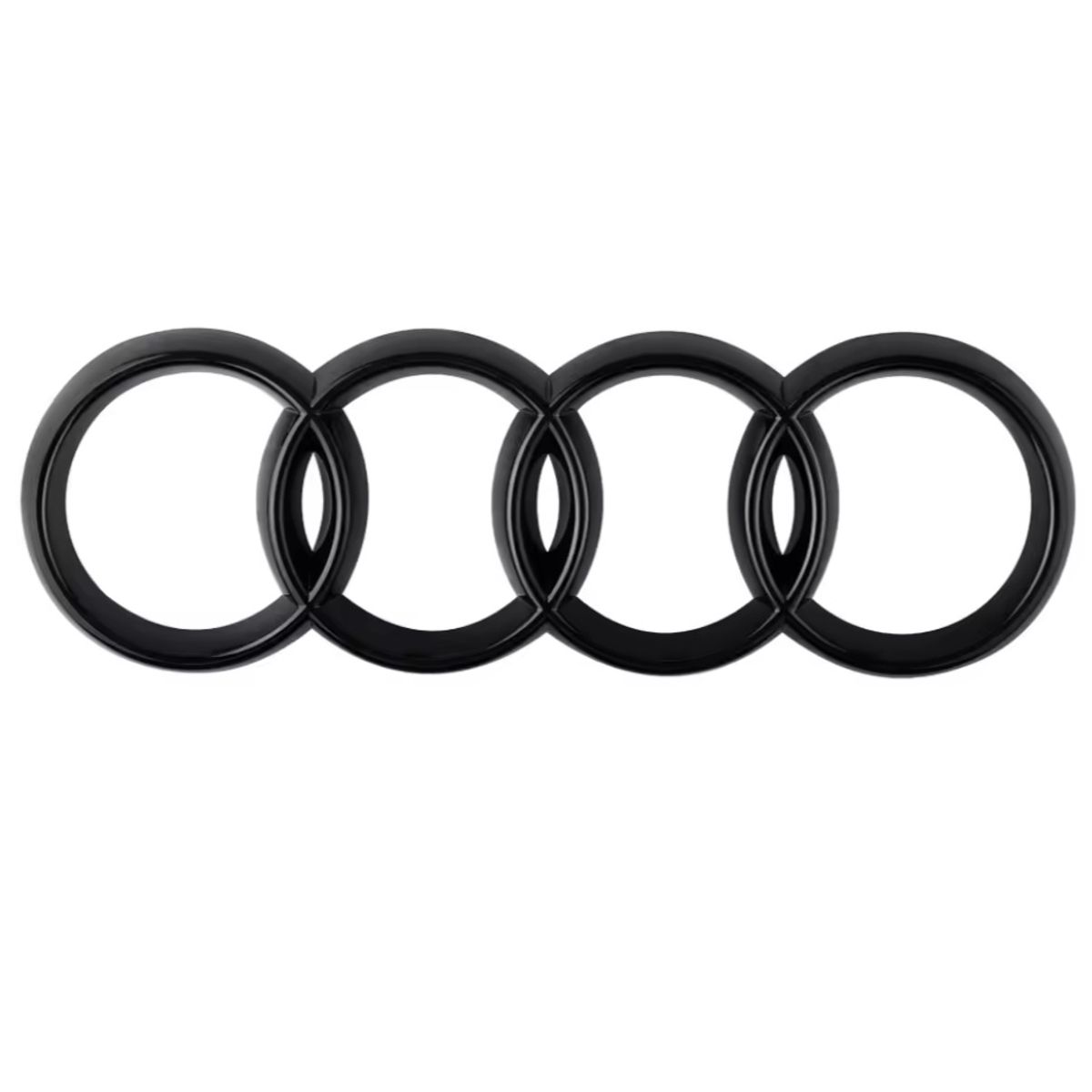 GENERICO - Emblema Insignia Compatible Audi 7 Pulgadas 175mm Negro Matte