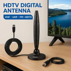 GENERICO - Antena Digital Hdtv Full Hd 1080p Interior Y Exterior