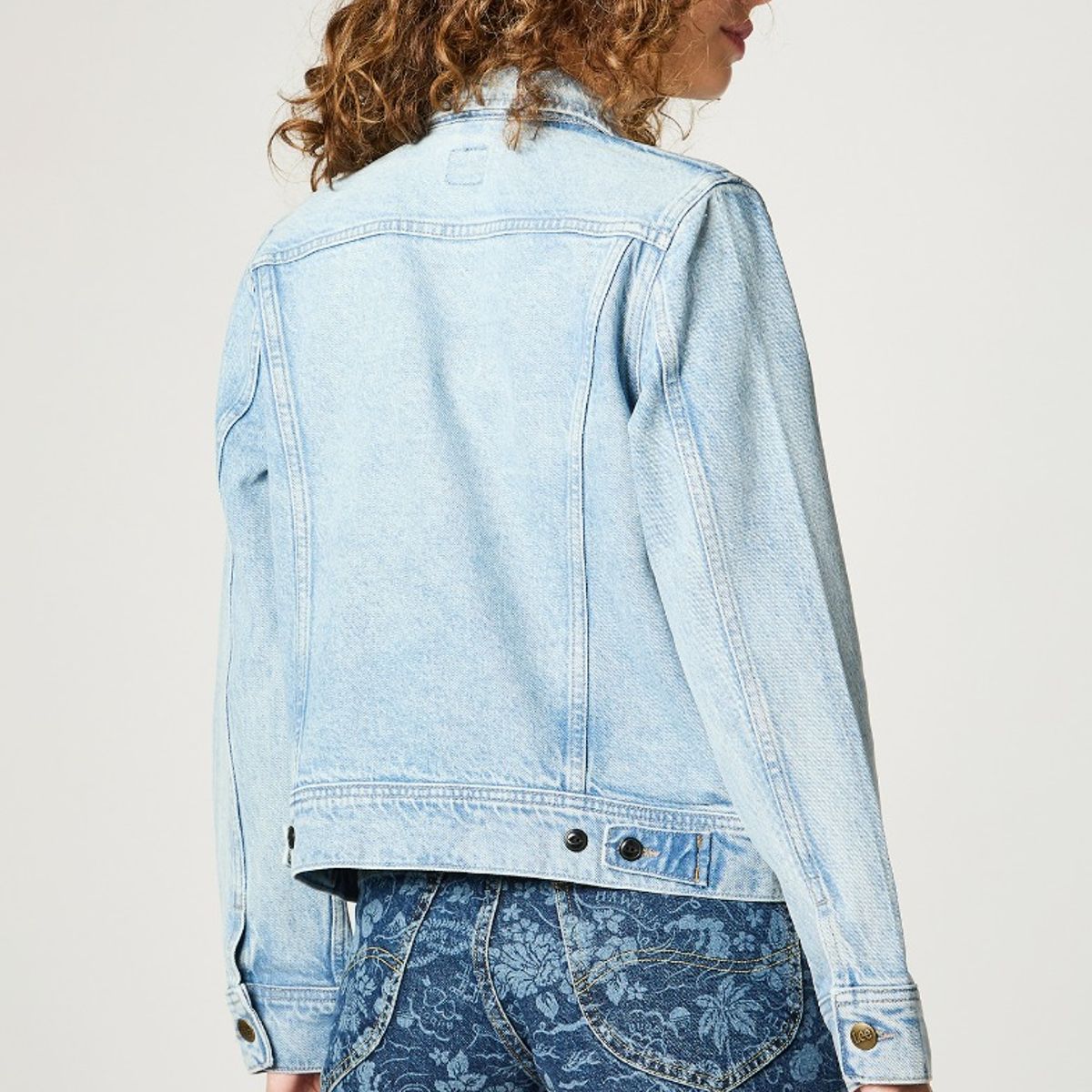 LEE - Chaqueta Mujer Trucker Celeste