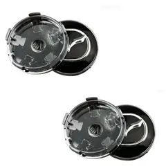 GENERICO - 4 Tapa Centro de Llanta Compatible con Mazda 60mm Negro
