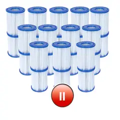 BESTWAY - Pack X 24 Cartuchos Filtro Tipo Ii 2 Agua Cristalina