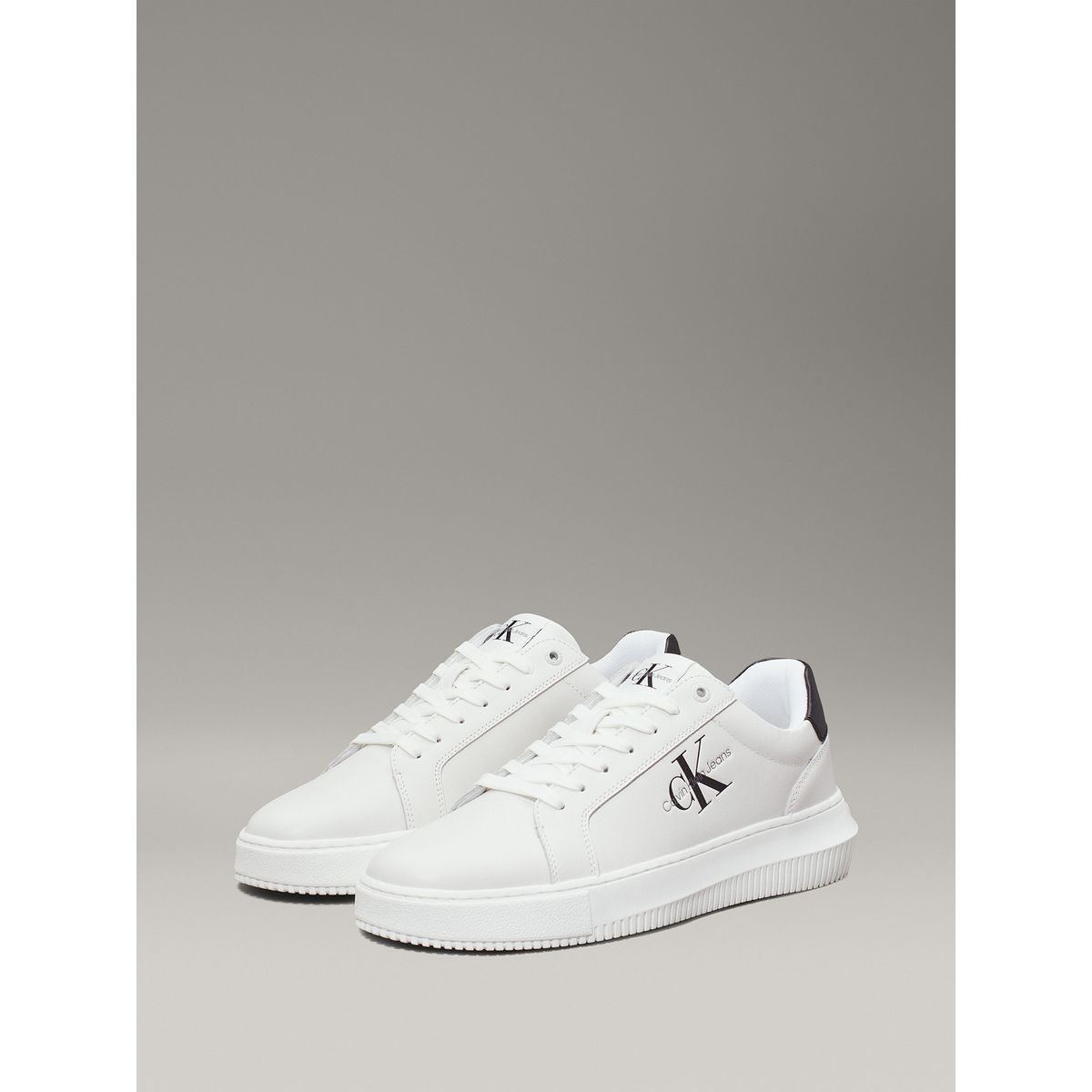 CALVIN KLEIN - Zapatillas Chunky Cupsole Monologo Blanco Calvin Klein