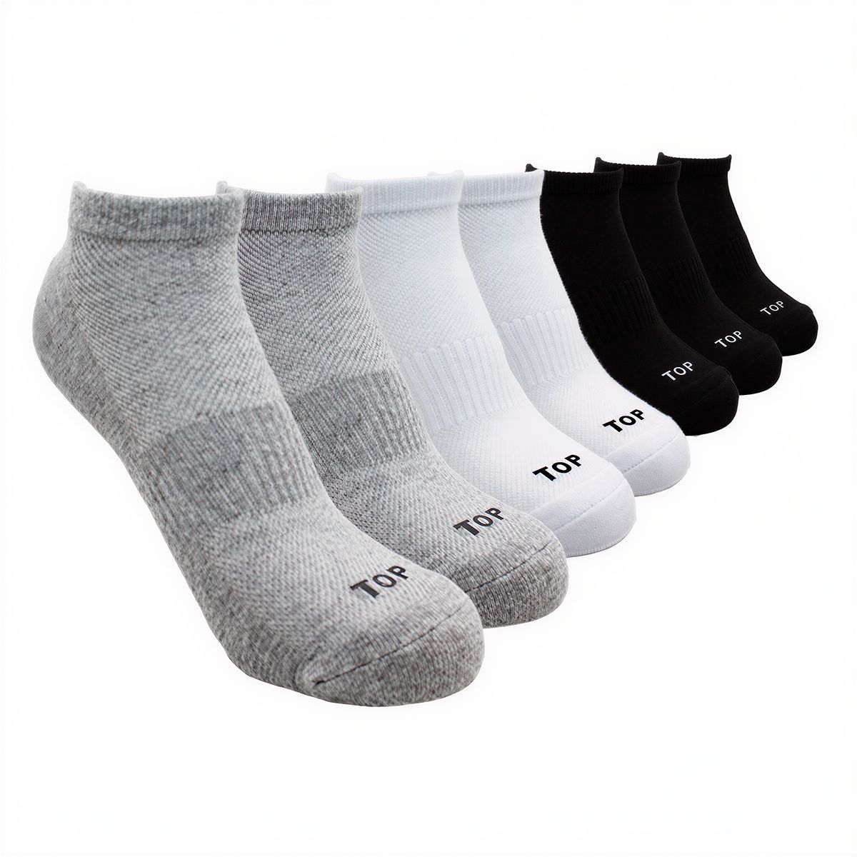 TOP - Calcetines Deportivos Tobilleros Mujer Pack 7 C1 Top