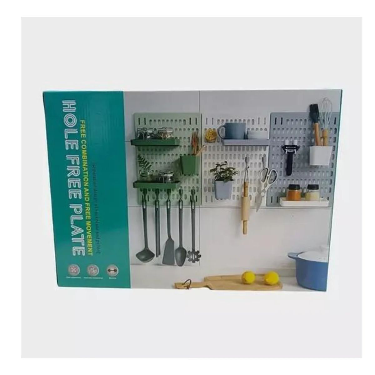 GENERICO - Organizador De Pared Múltiple Cocina Baño etc