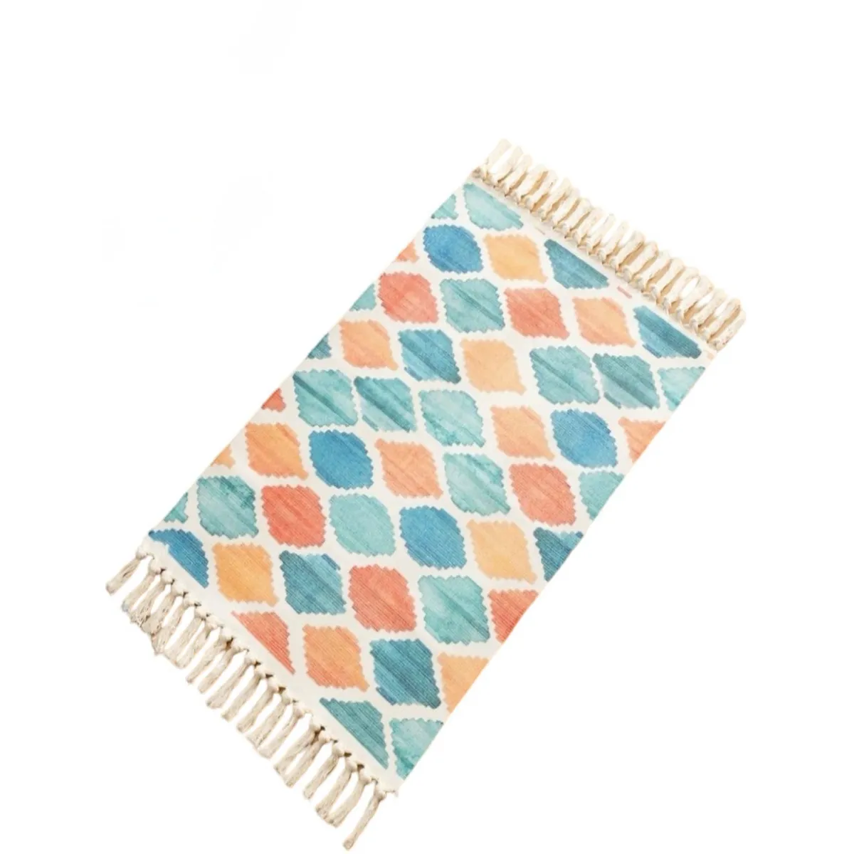 GENERICO - Set 2 Alfombras de Lino 60x90 cm para Bajada de Cama 4n14
