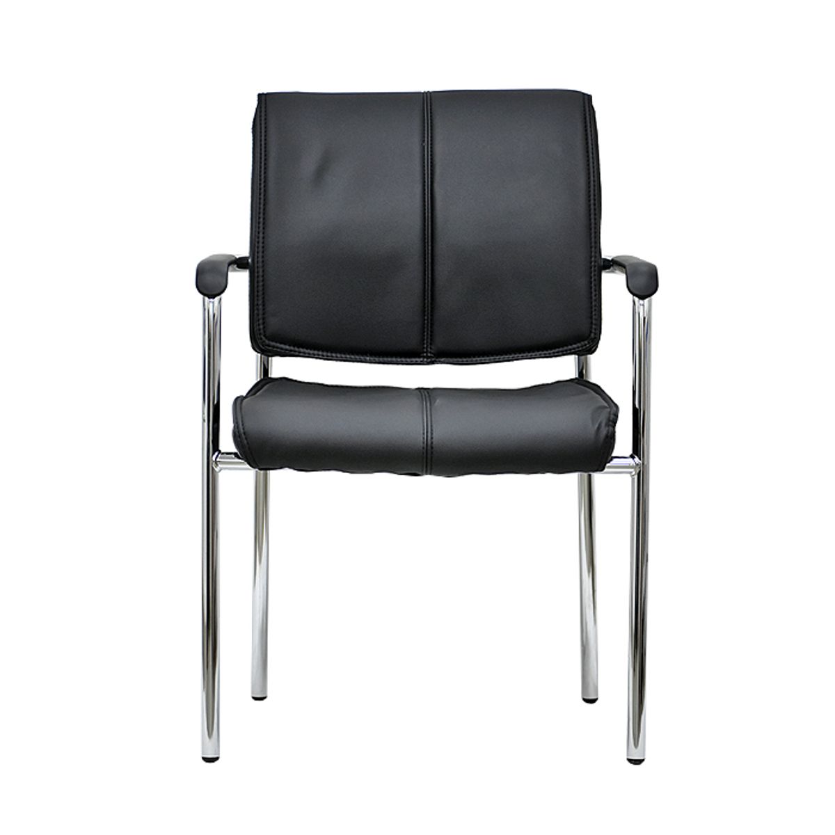 MSA MUEBLES SANTA ANA - 4 Silla De Visita Oficina Premium Black FX  (4 UNIDADES)
