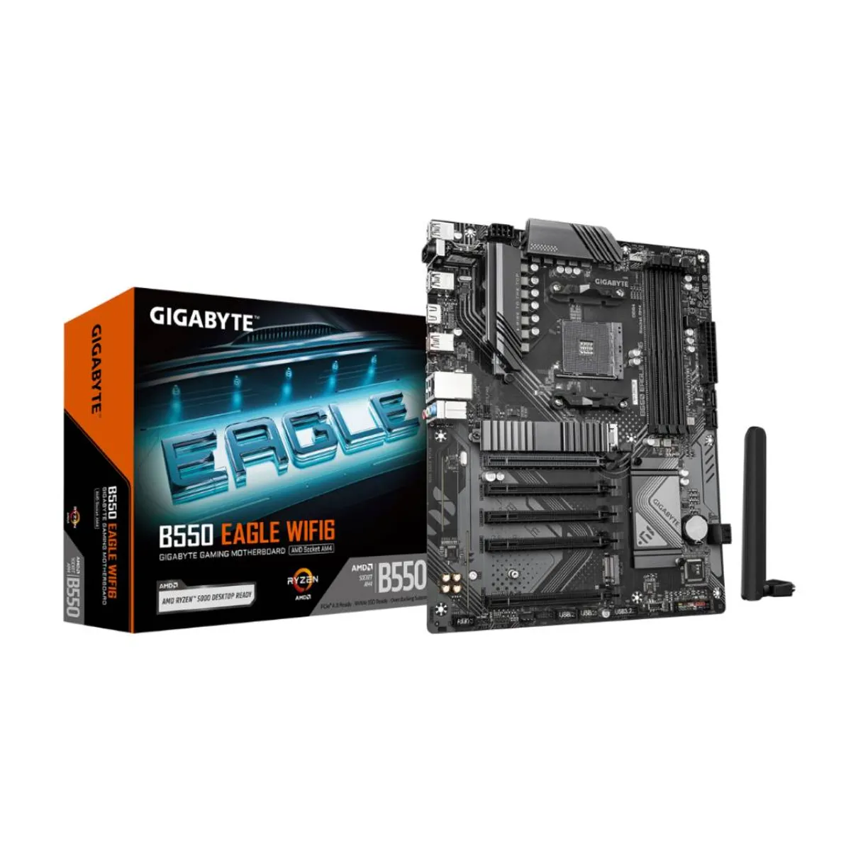 GIGABYTE - Placa Madre Gigabyte B550 EAGLE WIFI6, AM4, DDR4, ATX