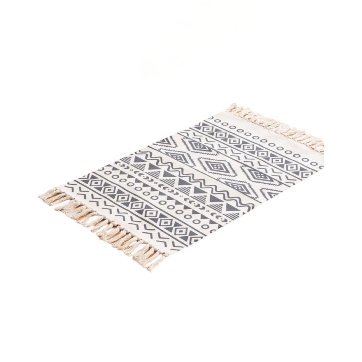 GENERICO - Set 2 Alfombras de Lino 60x90 cm para Bajada de Cama Moderna 4n06