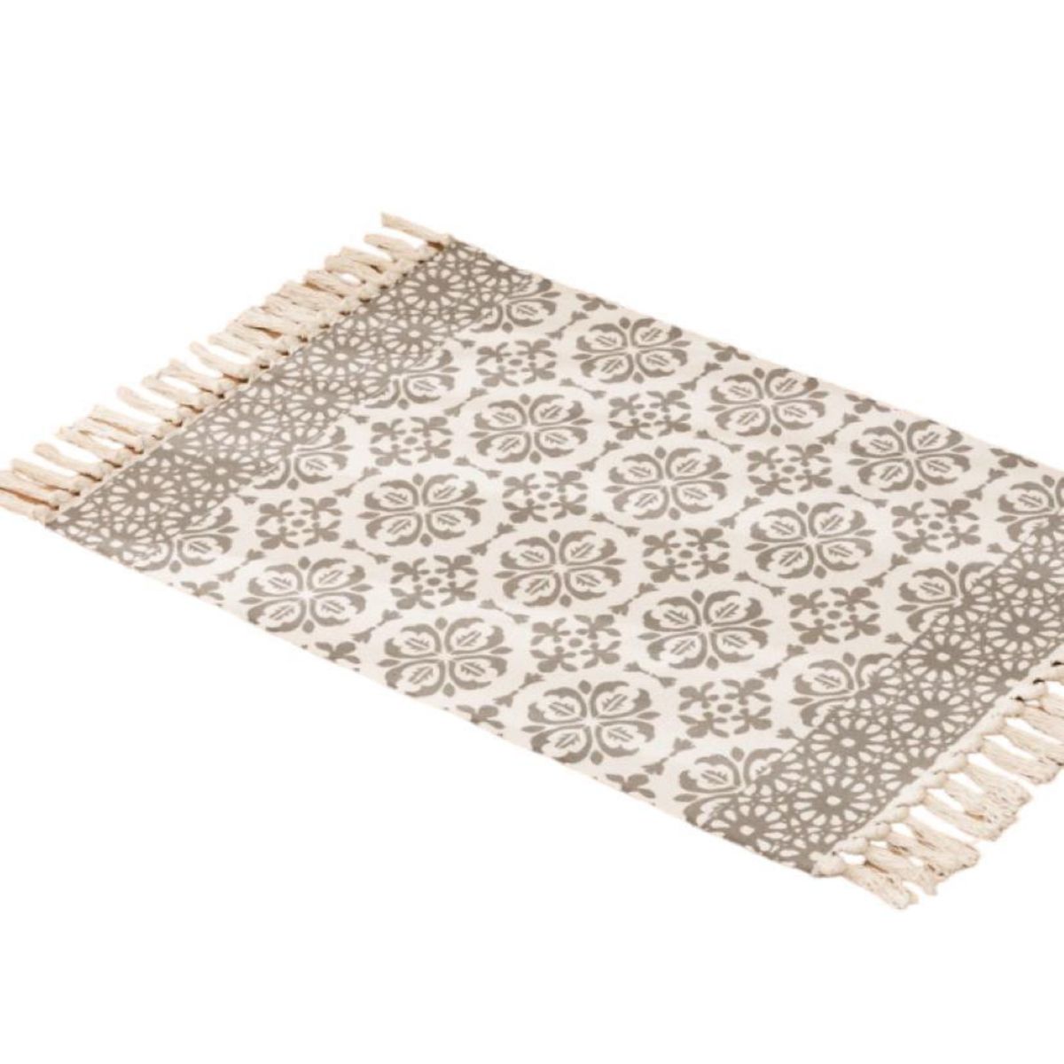 GENERICO - Set 2 Alfombras de Lino 60x90 cm para Bajada de Cama Moderna 4n03