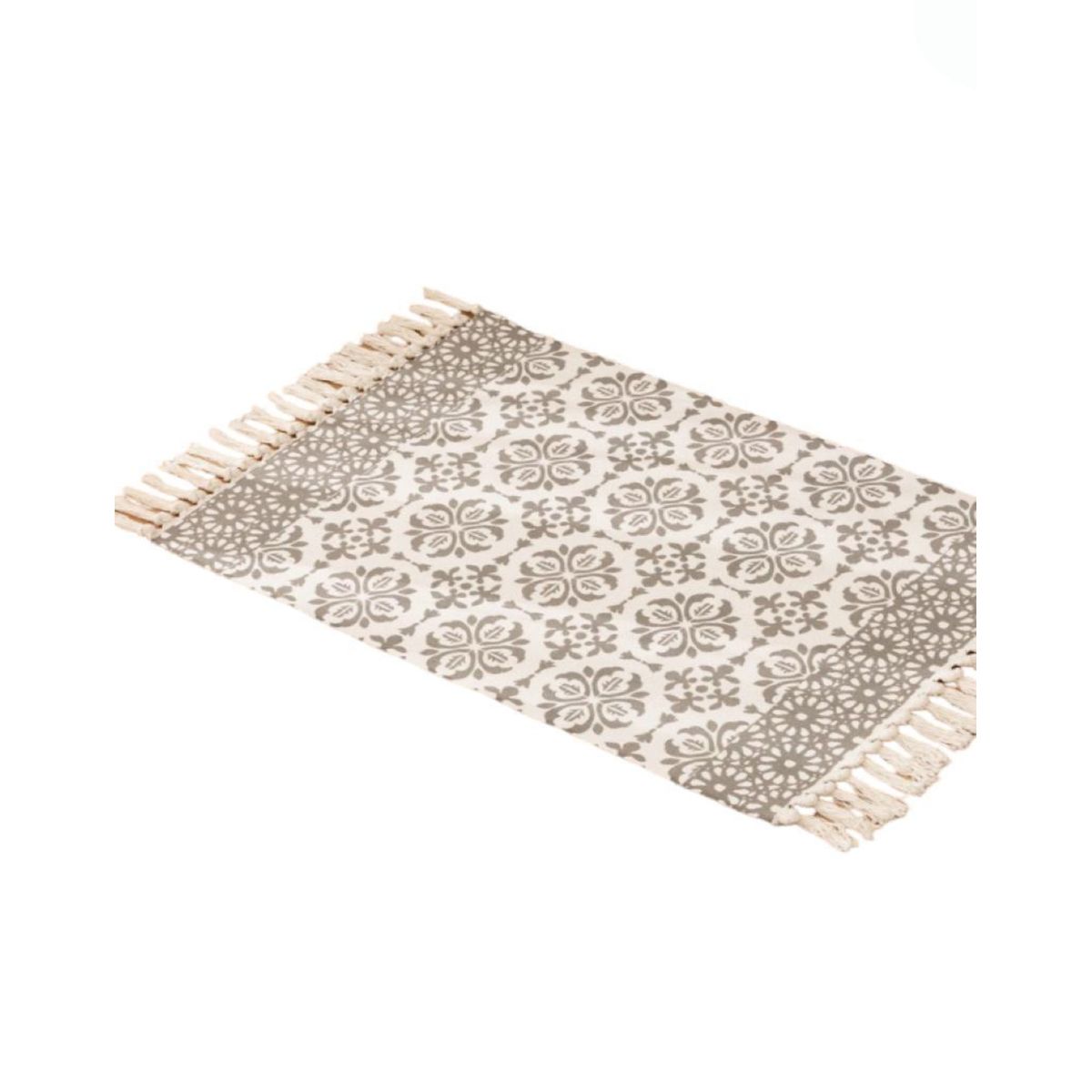 GENERICO - Set 2 Alfombras de Lino 60x90 cm para Bajada de Cama Moderna 4n03