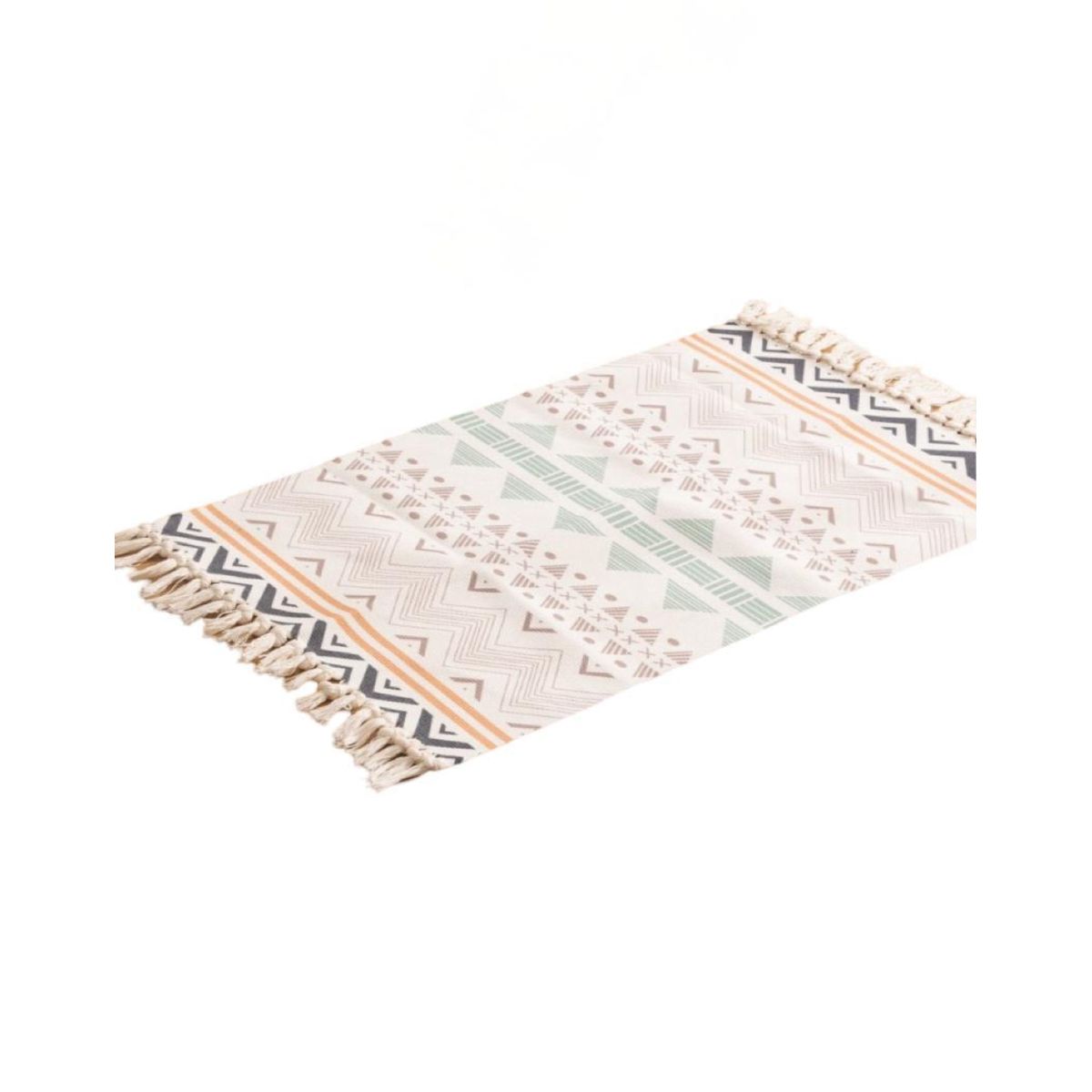 GENERICO - Set 2 Alfombras de Lino 60x90 cm para Bajada de Cama Moderna 4n08