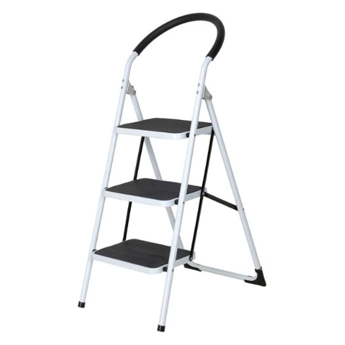 DOER - Escalera de 3 Peldaños Ultra Resistente con Patas Antideslizantes, 130cms