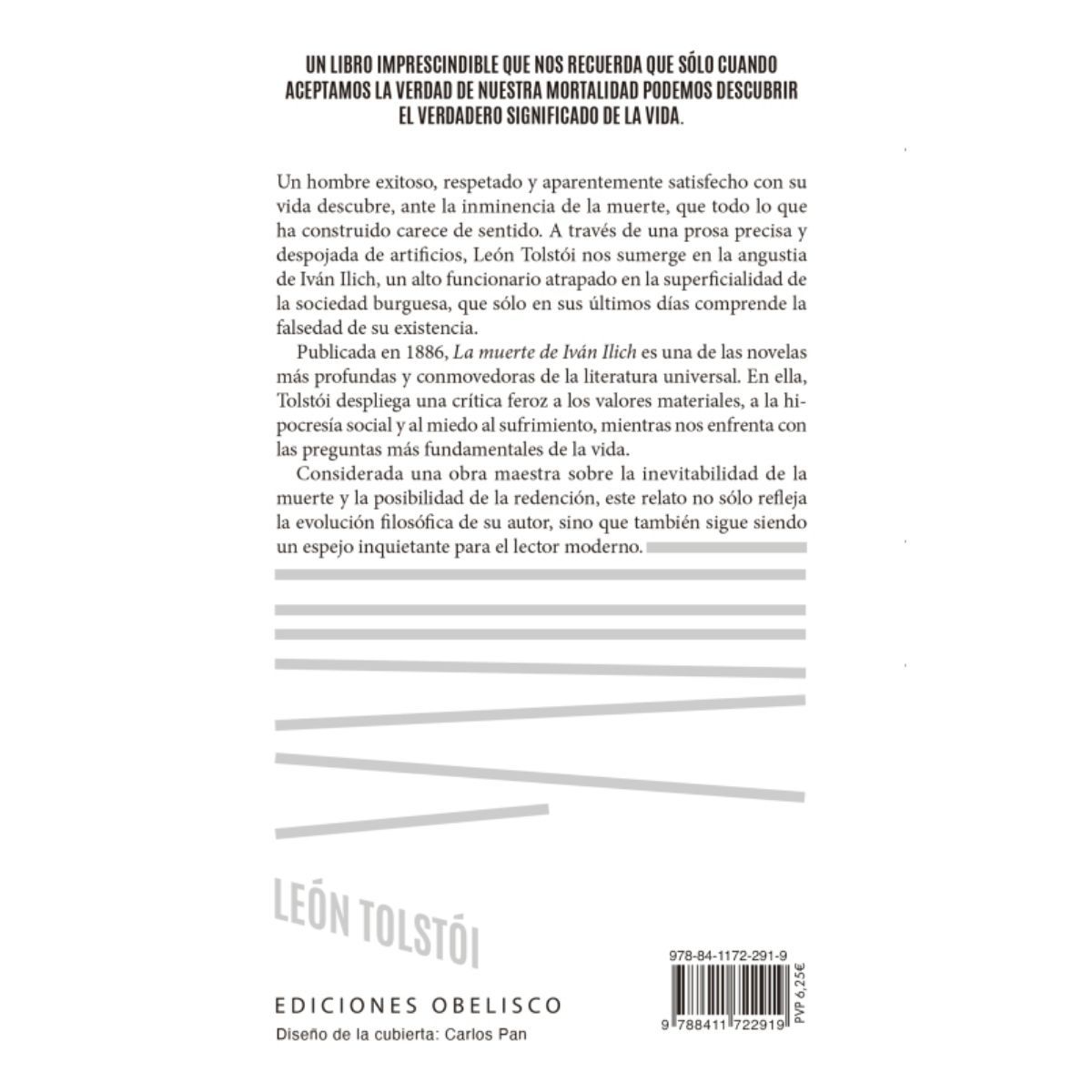 EDICIONES OBELISCO - La muerte de Iván Ilich