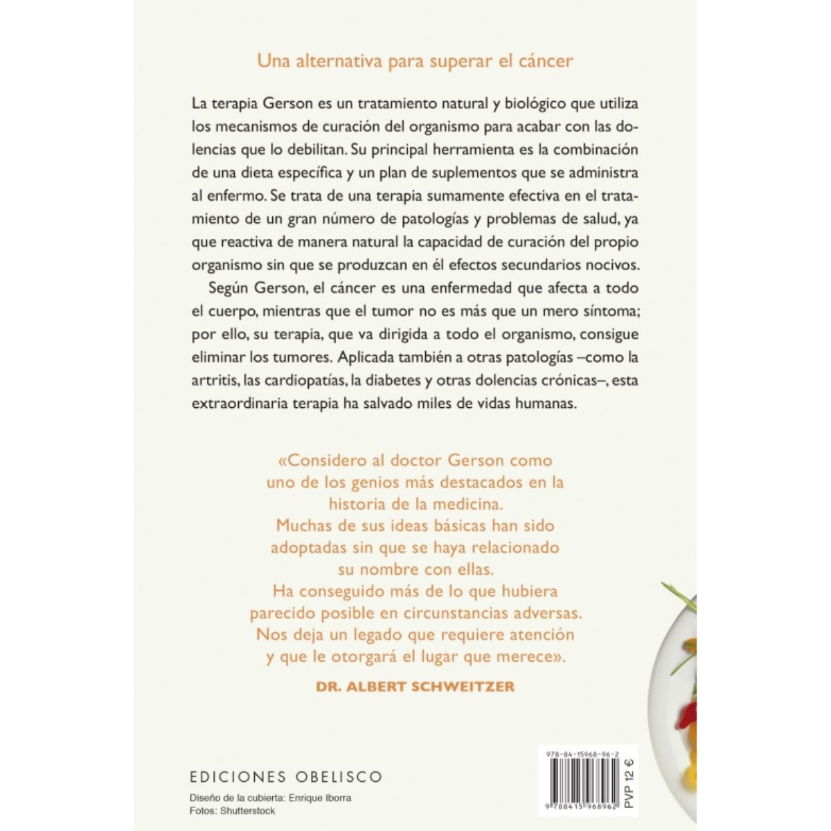EDICIONES OBELISCO - La terapia Gerson de Editorial Obelisco