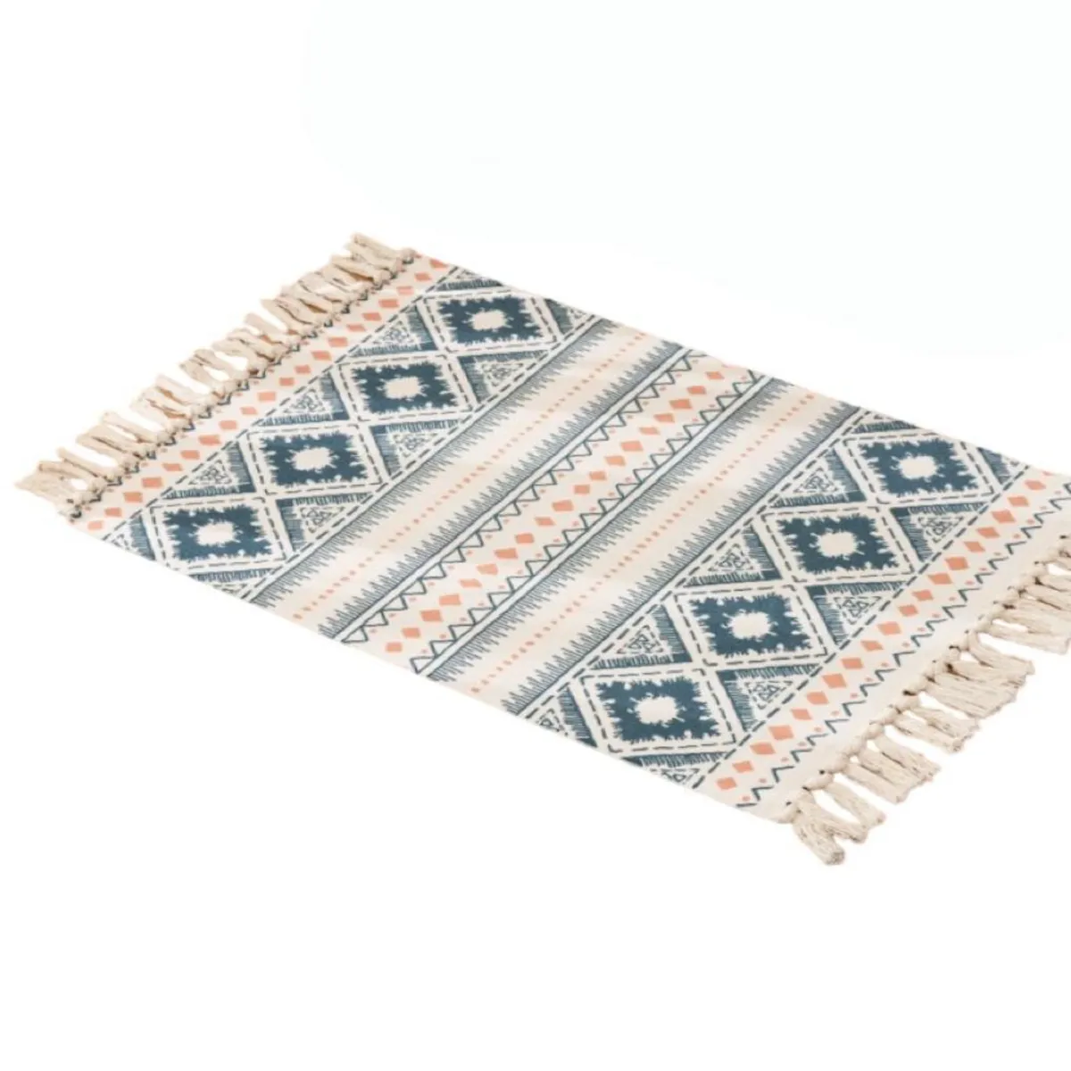 GENERICO - Set 2 Alfombras de Lino 60x90 cm para Bajada de Cama 4n01
