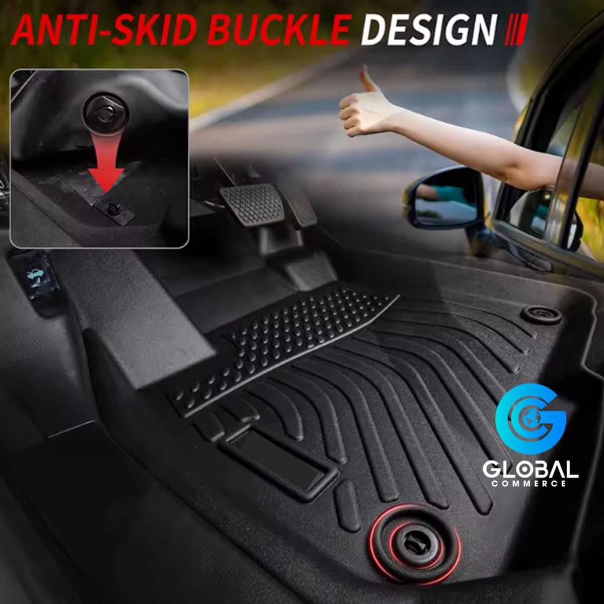 GENERICO - Pisos Calce Perfecto Toyoya Yaris Sedan 2023 - 2026 - 3 Piezas