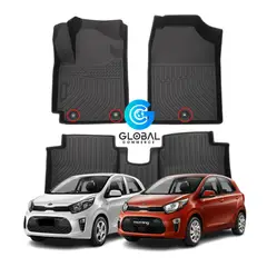 GENERICO - Set Cubre Pisos Calce Perfecto Kia Morning - 3 Piezas