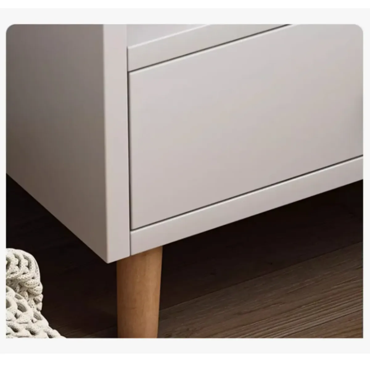 GENERICO - Velador Mesa De Noche Multifuncional Con Cajón BLANCO