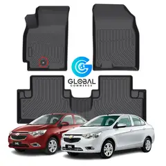 GENERICO - Pisos Calce Perfecto Chevrolet Sail Hasta 2023 - 3 Piezas