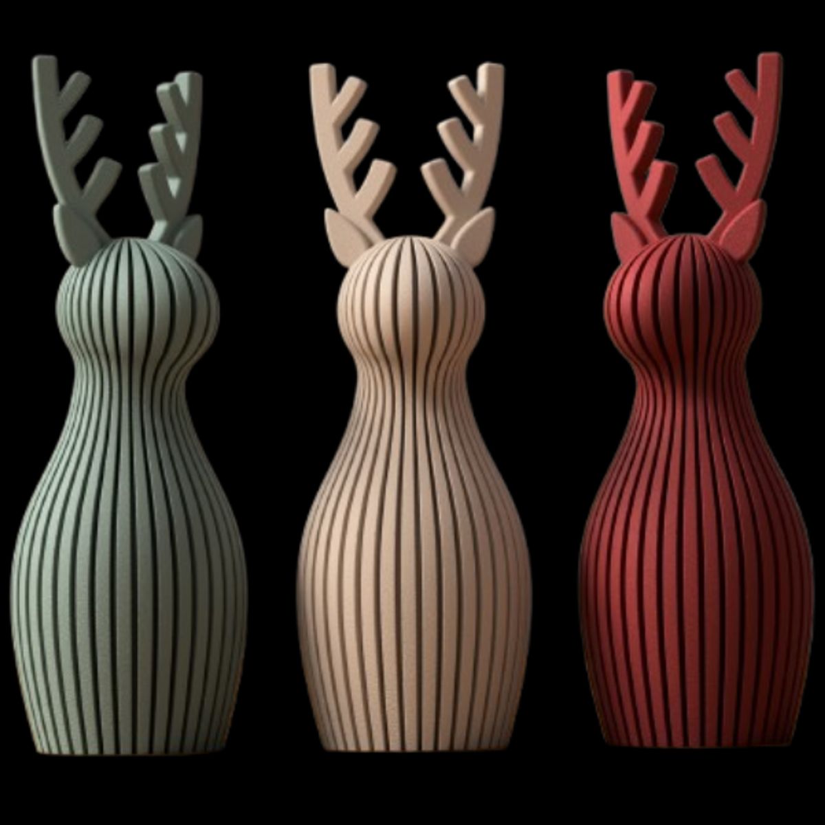 GENERICO - Trio de Renos de Navidad