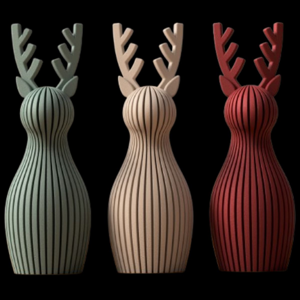 GENERICO - Trio de Renos de Navidad