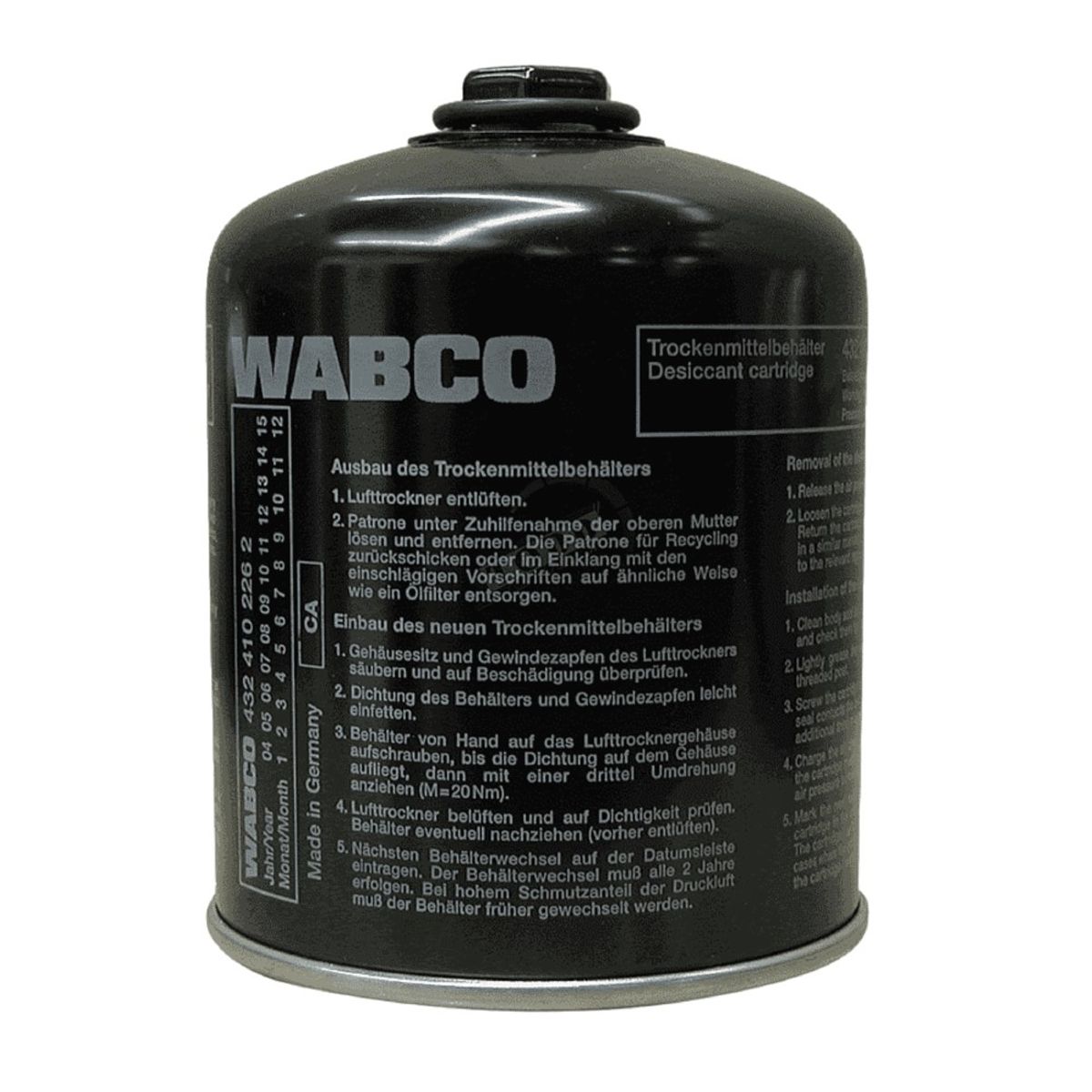 GENERICO - FILTRO SECADOR DE AIRE NEGRO WABCO SCANIA