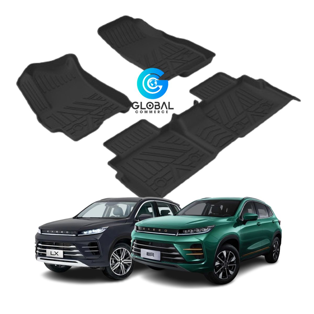 GENERICO - Set Cubre Pisos Calce Perfecto Exeed LX - 3 Piezas