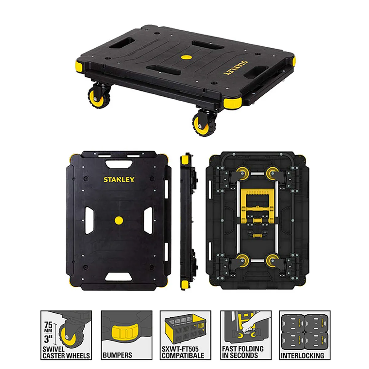 STANLEY - Plataforma Plegable STANLEY PC531 137 Kg