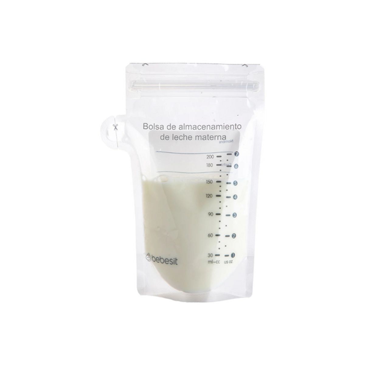 BEBESIT - Bolsas para Almacenar Leche Materna 200 ml - Pack de 30 Unidades - Bebesit