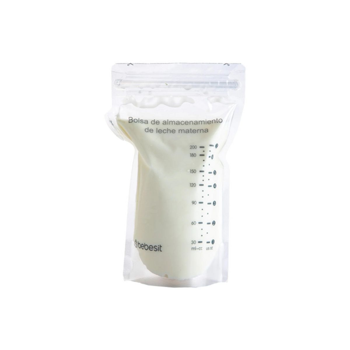 BEBESIT - Bolsas para Almacenar Leche Materna 200 ml - Pack de 30 Unidades - Bebesit