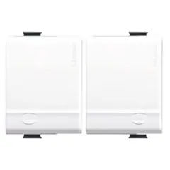 BTICINO - Módulo Interruptor Doble 9-12 9-24 16A 250V Blanco Matix