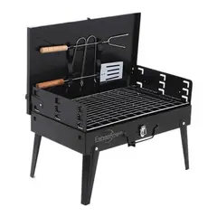 ESHOPANGIE - Parrilla Parrillera Para Asado Plegable Portatil Negro