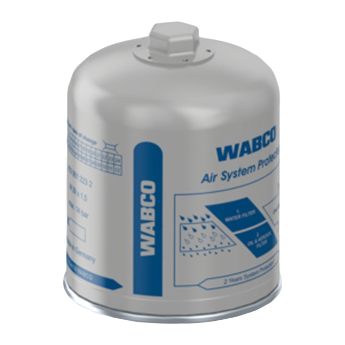 GENERICO - Filtro Wabco Secador De Aire H.Duty (Silver) Para Scania