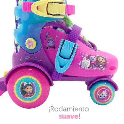 Imagen 2 del producto Patines de niña Gabby Entrenamiento Ajustables T 26-29 con casco