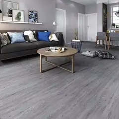 DOER - Piso Vinílico SPC Gris Biselado 2.24mt2 5mm 122x18.4 cm