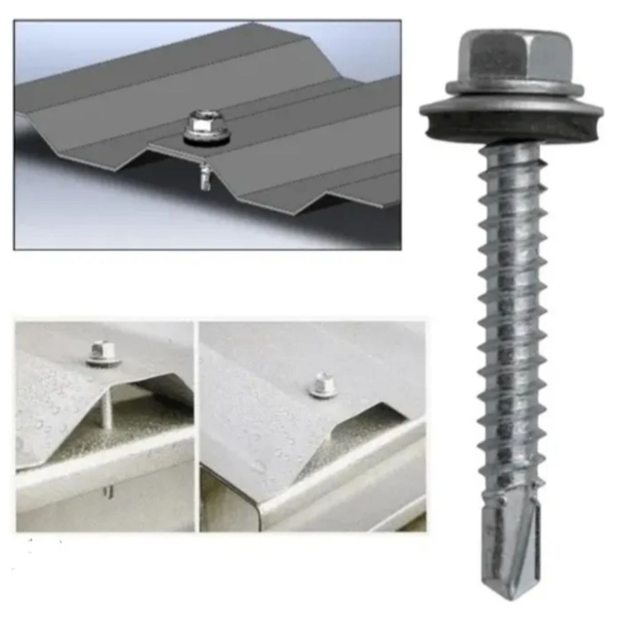 GENERICO - Tornillo Hexagonal Punta Broca 12x4 500 Und