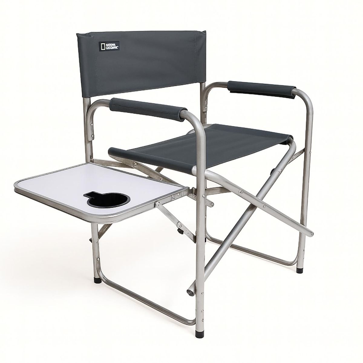 NATIONAL GEOGRAPHIC - Silla Mesa Plegable Camping Director Adventure Gris Nat Geo