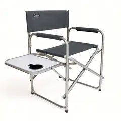 NATIONAL GEOGRAPHIC - Silla Mesa Plegable Camping Director Adventure Gris Nat Geo