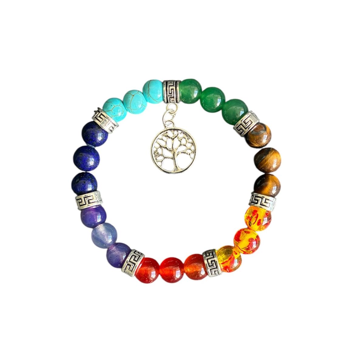 GENERICO - Pulsera de 7 chakras Amuleto Arbol