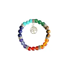 GENERICO - Pulsera de 7 chakras Amuleto Arbol
